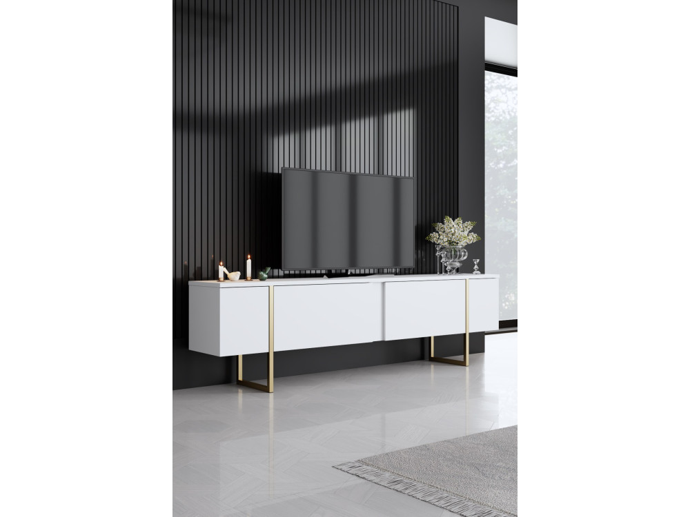 Luxe" houten loungemeubelset - 160 x 35 x 80 cm - Wit