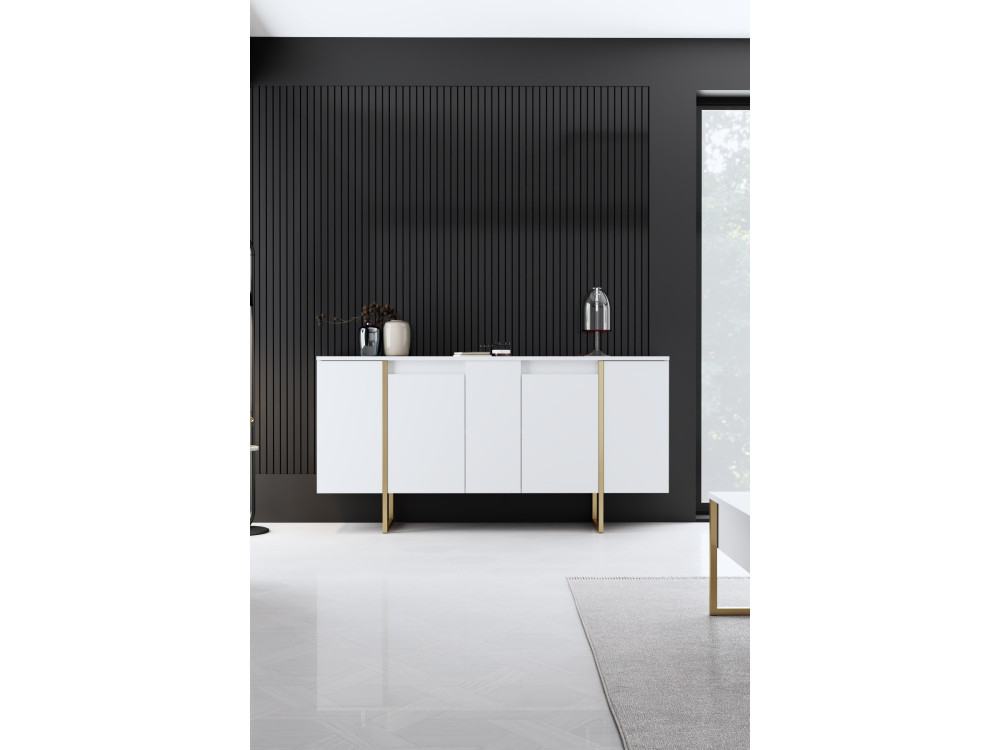 Luxe" houten loungemeubelset - 160 x 35 x 80 cm - Wit