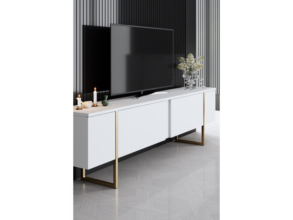 Luxe" houten loungemeubelset - 160 x 35 x 80 cm - Wit