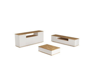FR18" houten loungemeubelset - 180 x 44 x 44 cm - Wit