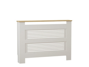 Houten radiatorkast "Termora" 112 x 19 x 82 cm - Saffier eik