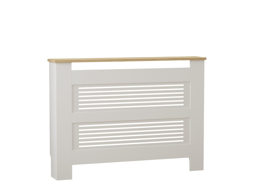 Houten radiatorkast "Termora" 112 x 19 x 82 cm - Saffier eik