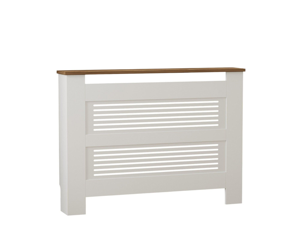Houten radiatorkast "Termora" 112 x 19 x 82 cm - Notelaar