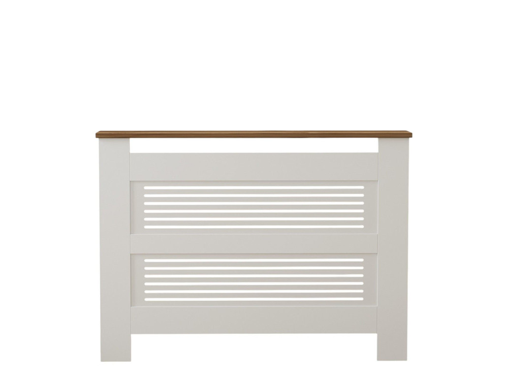 Houten radiatorkast "Termora" 112 x 19 x 82 cm - Notelaar