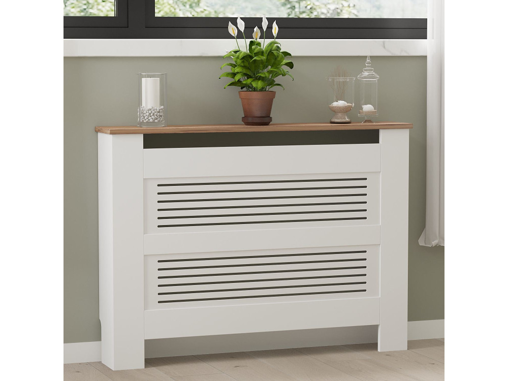 Houten radiatorkast "Termora" 112 x 19 x 82 cm - Atlantic Pine
