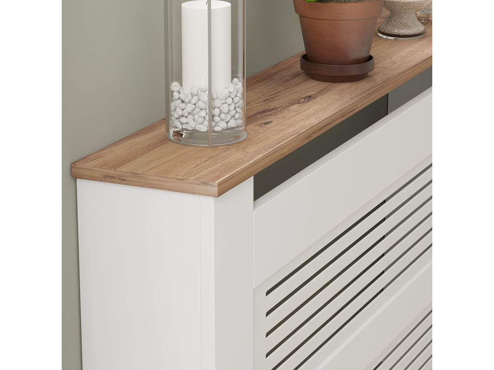 Houten radiatorkast "Termora" 112 x 19 x 82 cm - Atlantic Pine