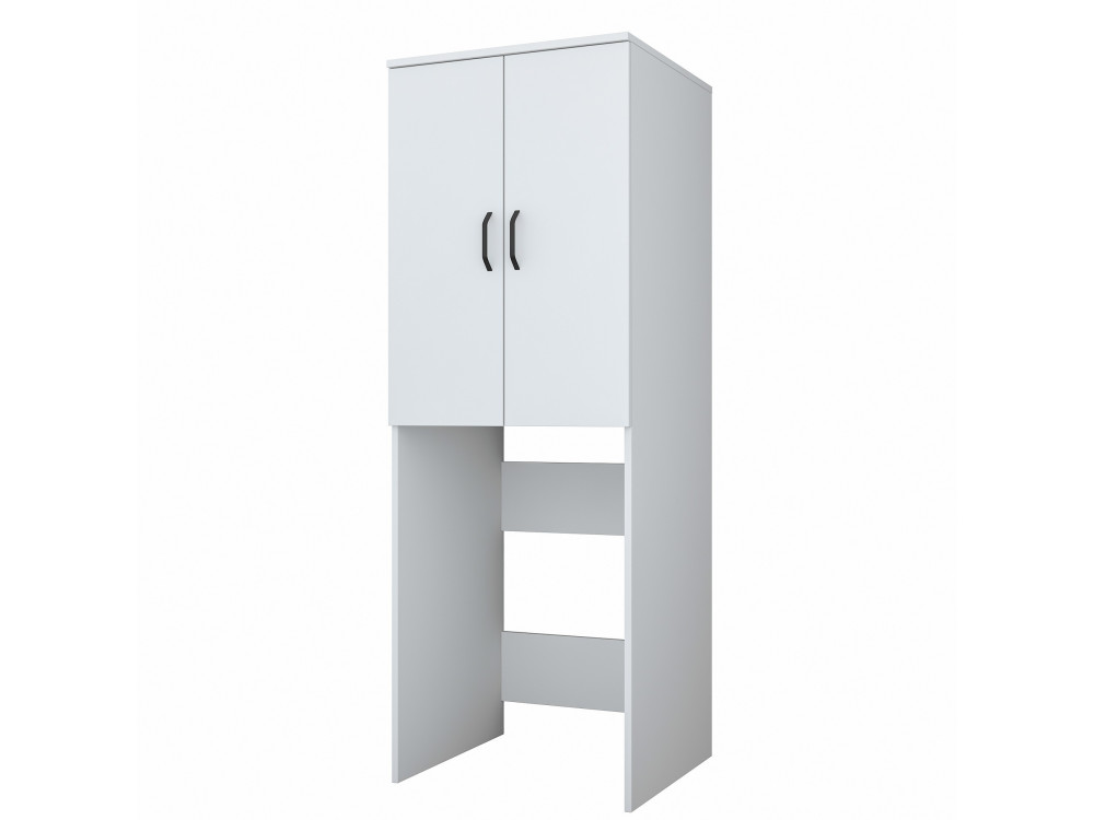 Losal" houten wasmachine kast - 65 x 62 x 181 cm - Wit