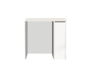Houten wasmachinekast "Tera" - 93 x 60 x 88 cm - Wit
