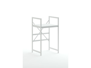 Junior" metalen wasmachinekast - 70 x 60 x 116 cm - Wit