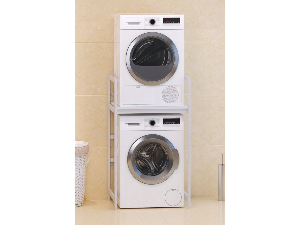 Junior" metalen wasmachinekast - 70 x 60 x 116 cm - Wit