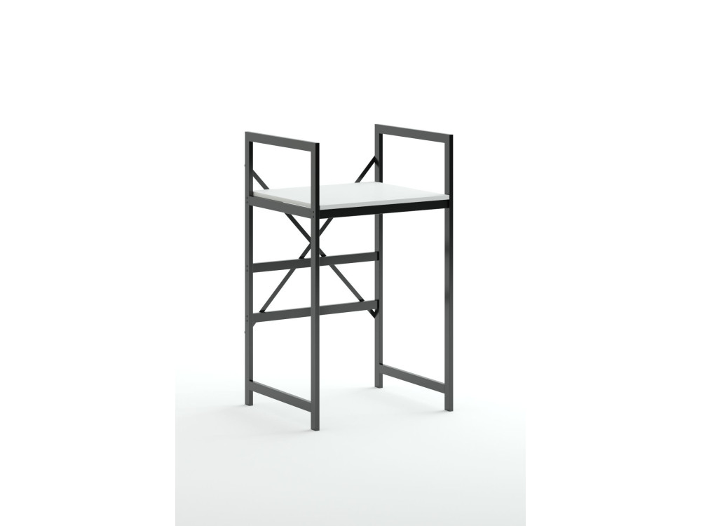 Junior" metalen wasmachinekast - 70 x 60 x 116 cm - Wit