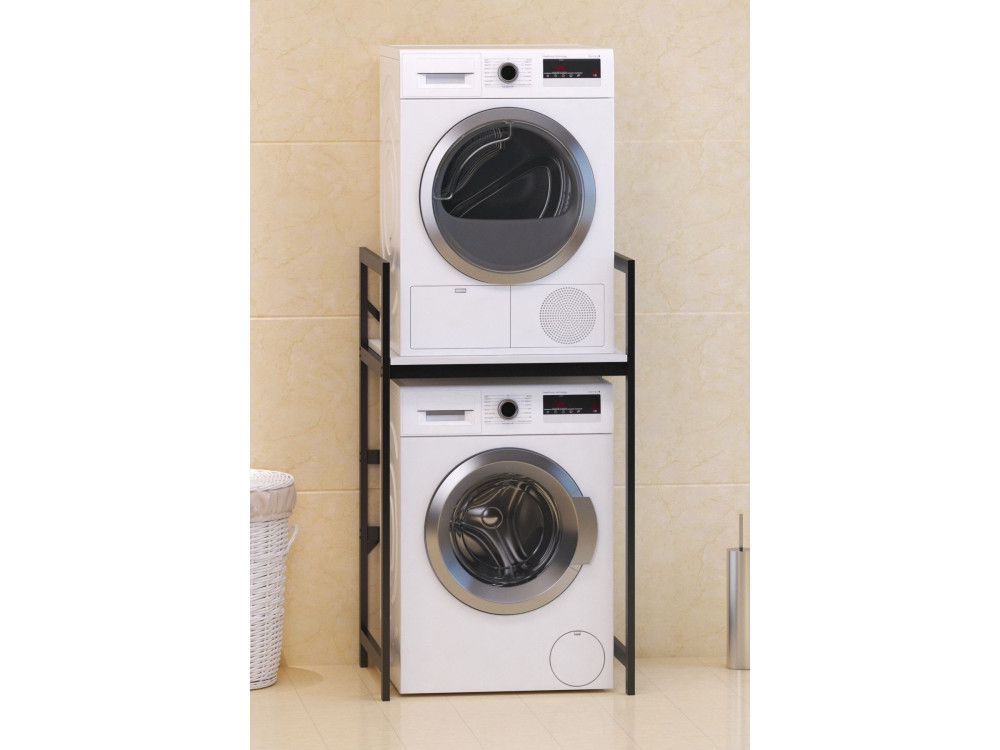 Junior" metalen wasmachinekast - 70 x 60 x 116 cm - Wit