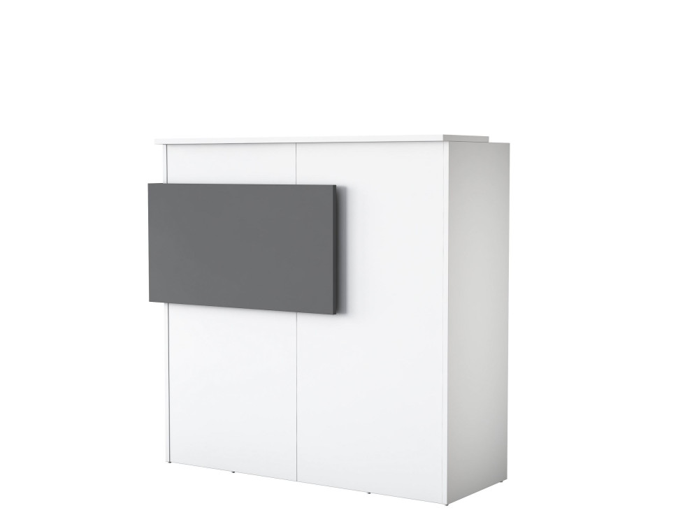 Houten ontvangsttafel "Mona" - 110 x 40 x 110 cm - Wit