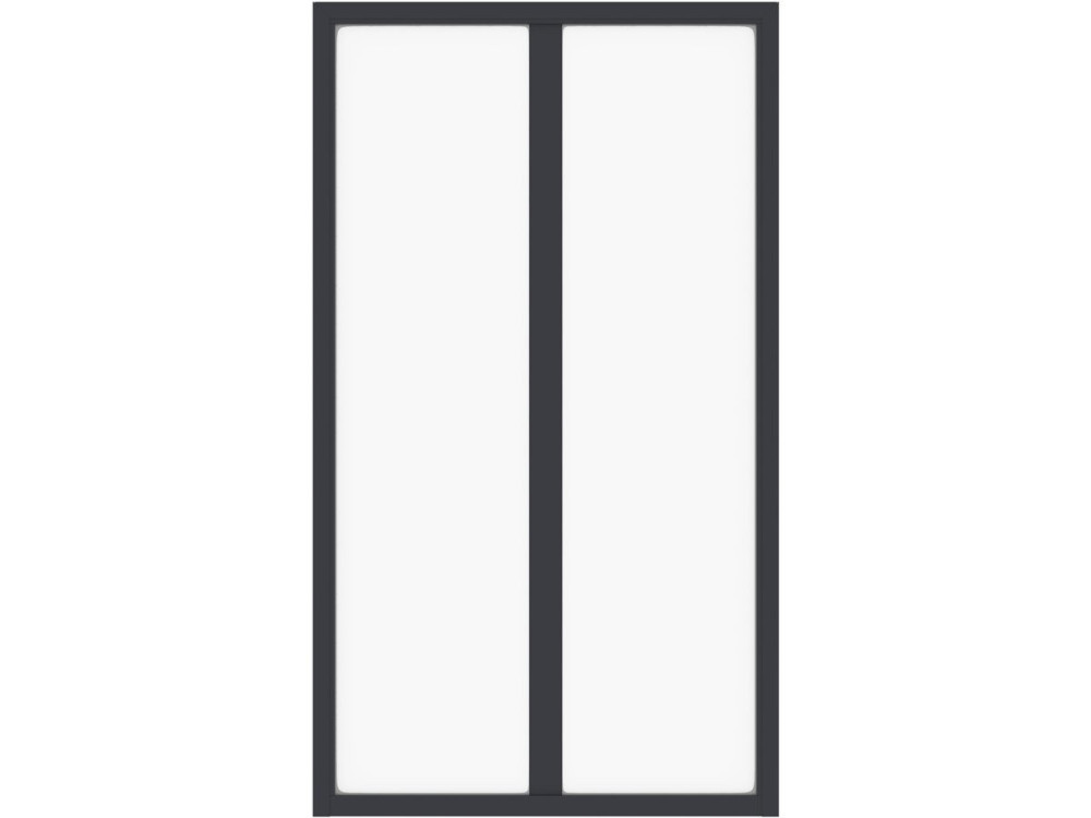 Aluminium atelieroverkapping „Panorama“ – 60 x 105 cm – Zwart