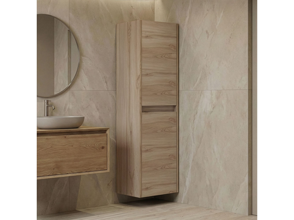Badkamerkast "Side 40" - 40 x 27 x 138 cm - Eiken