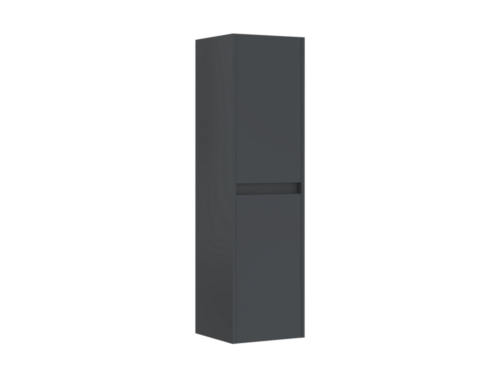 Badkamerkast "Side 40" - 40 x 27 x 138 cm - Mat antraciet