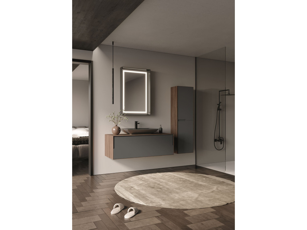 Badkamerkast "Craft 40" -  cm - Walnoot / Antraciet