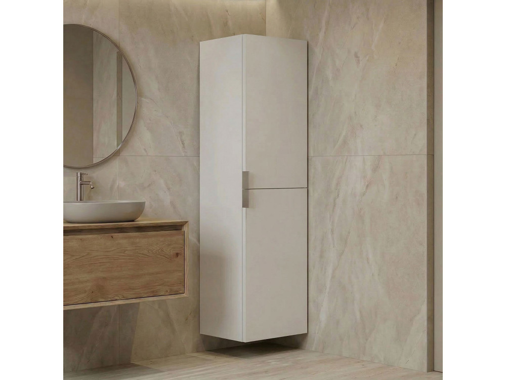 Badkamerkast "Purus 40" - 40 x 32 x 138 cm - Wit
