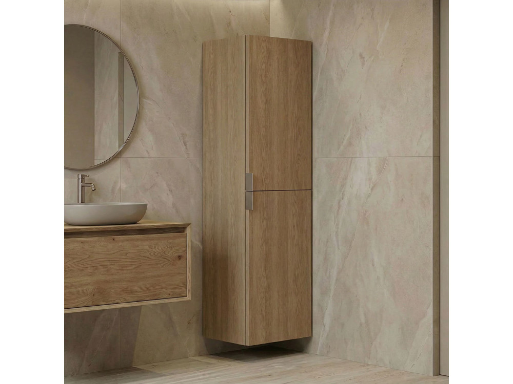 Badkamerkast "Purus Desna 40" - 40 x 32 x 138 cm - Sonomo Oak
