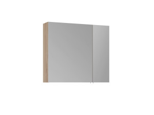 Badkamermeubel met spiegel "Side 80" - 79 x 16 x 66 cm - eiken