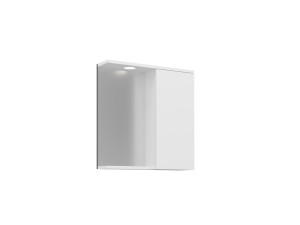 Badkamermeubel met spiegel "Purus 65" - 63 x 18 x 68 cm - Wit