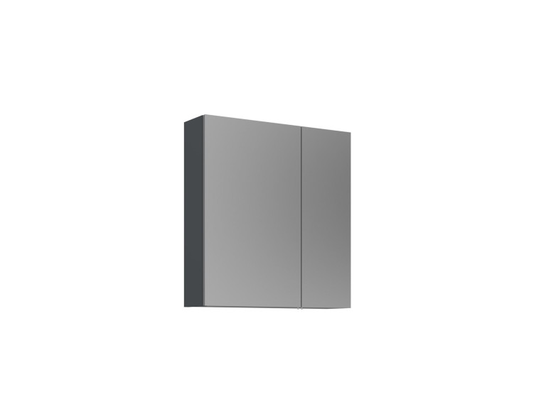 Badkamermeubel met spiegel "Purus Desna 60" - 60 x 16 x 66 cm - Mat antraciet