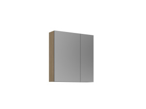 Badkamermeubel met spiegel "Purus Desna 60" - 60 x 16 x 66 cm - Sonomo Oak