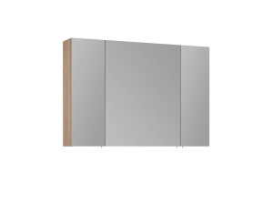Badkamermeubel met spiegel "Side 100" - 100 x 16 x 66 cm - eiken