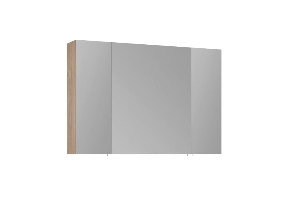 Badkamermeubel met spiegel "Side 100" - 100 x 16 x 66 cm - eiken