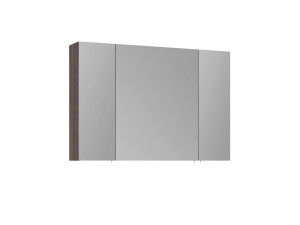 Badkamermeubel met spiegel "Side 100" - 100 x 16 x 66 cm - Dark Walnut