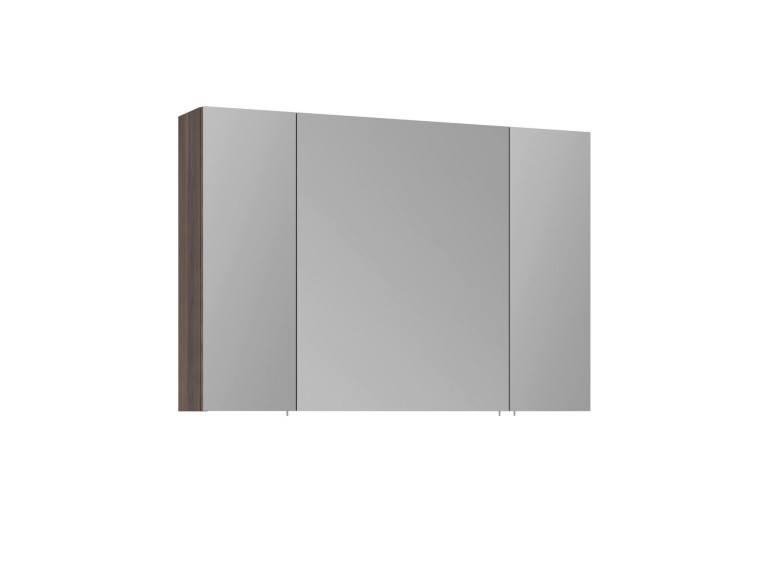 Badkamermeubel met spiegel "Side 100" - 100 x 16 x 66 cm - Dark Walnut