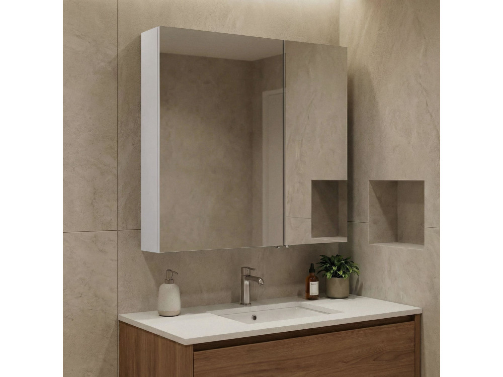 Badkamermeubel met spiegel "Side 60" - 60 x 16 x 66 cm - Matwit