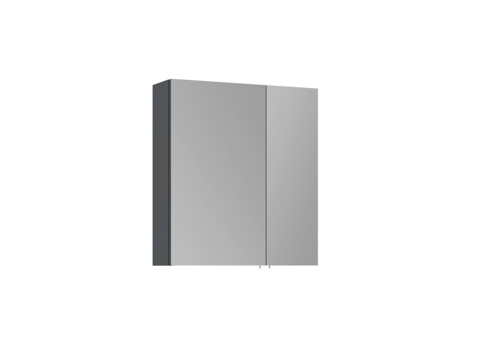 Badkamermeubel met spiegel "Side 60" - 60 x 16 x 66 cm - Mat antraciet