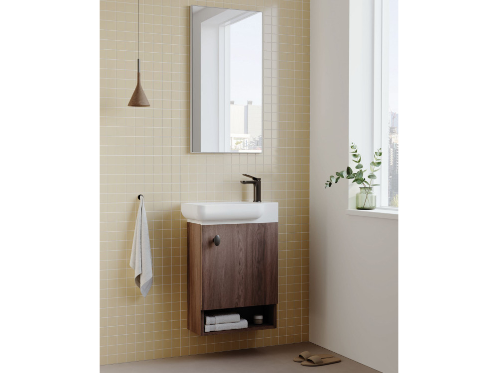 Decoratieve houten spiegel "Begonya 45" -  cm - chroom