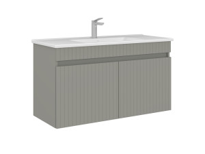 Wastafelmeubel "Tivoli 100" - 100 x 45 x 57 cm - Matte Cashmere