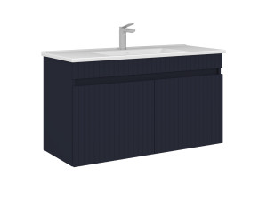 Wastafelmeubel "Tivoli 100" - 100 x 45 x 57 cm - Mat marineblauw