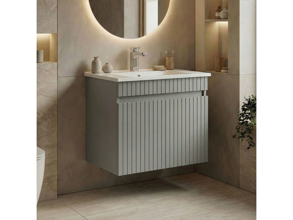 Wastafelmeubel "Tivoli 65" - 65 x 45 x 57 cm - Matte Cashmere