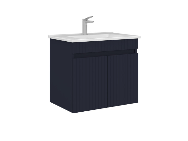 Wastafelmeubel "Tivoli 65" - 65 x 45 x 57 cm - Mat marineblauw