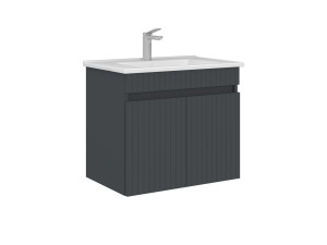 Wastafelmeubel "Tivoli 65" - 65 x 45 x 57 cm - Mat antraciet