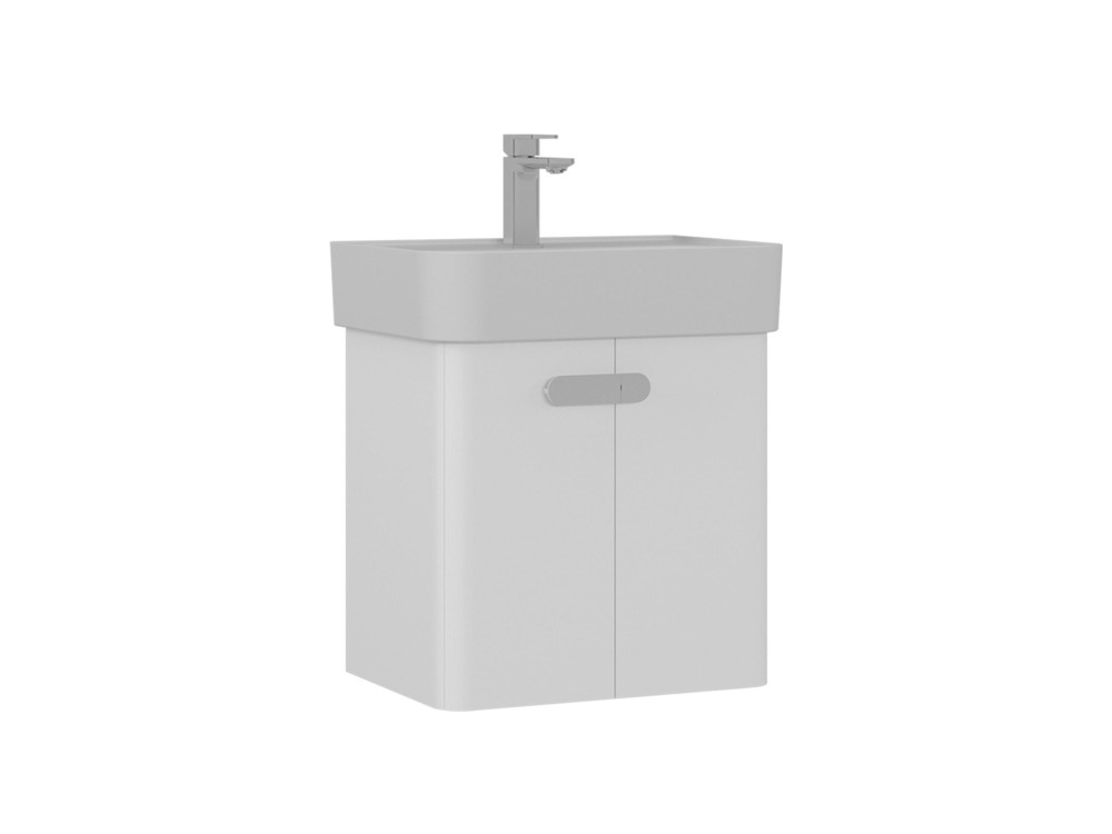 Wastafelmeubel "Orbit 55" - 55 x 38 x 62 cm - Wit