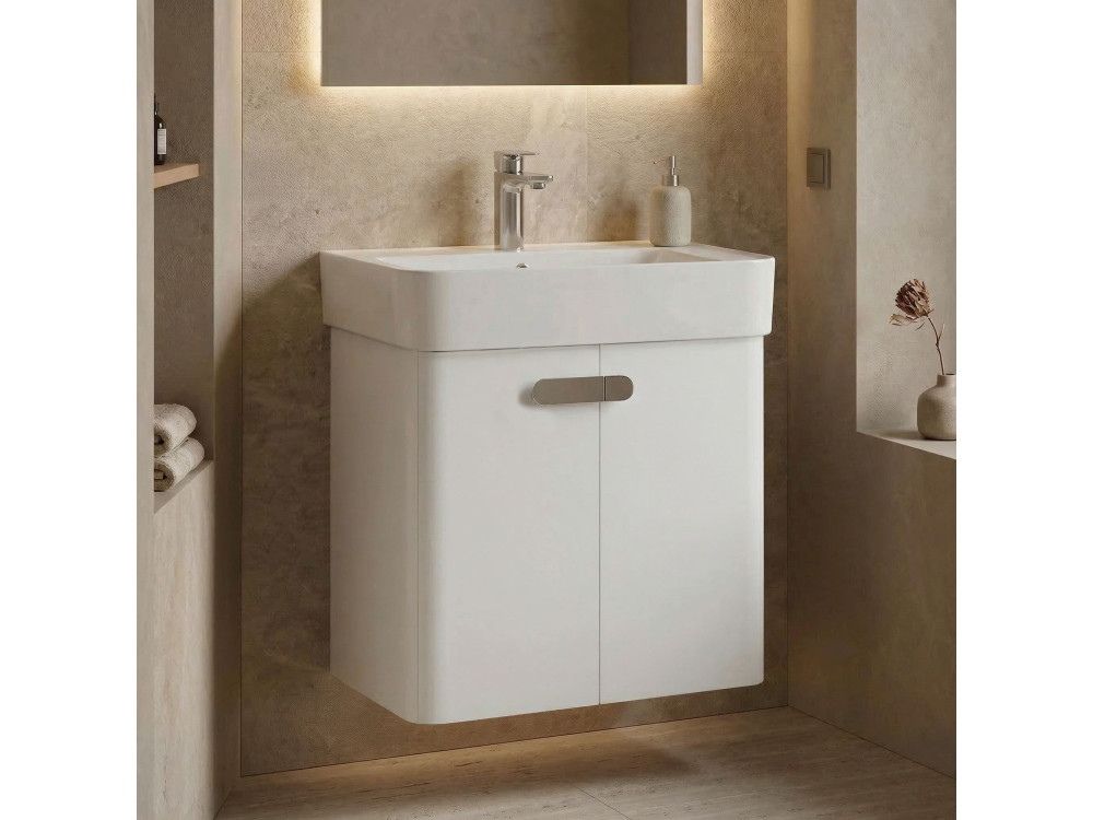 Wastafelmeubel "Orbit 55" - 55 x 38 x 62 cm - Wit