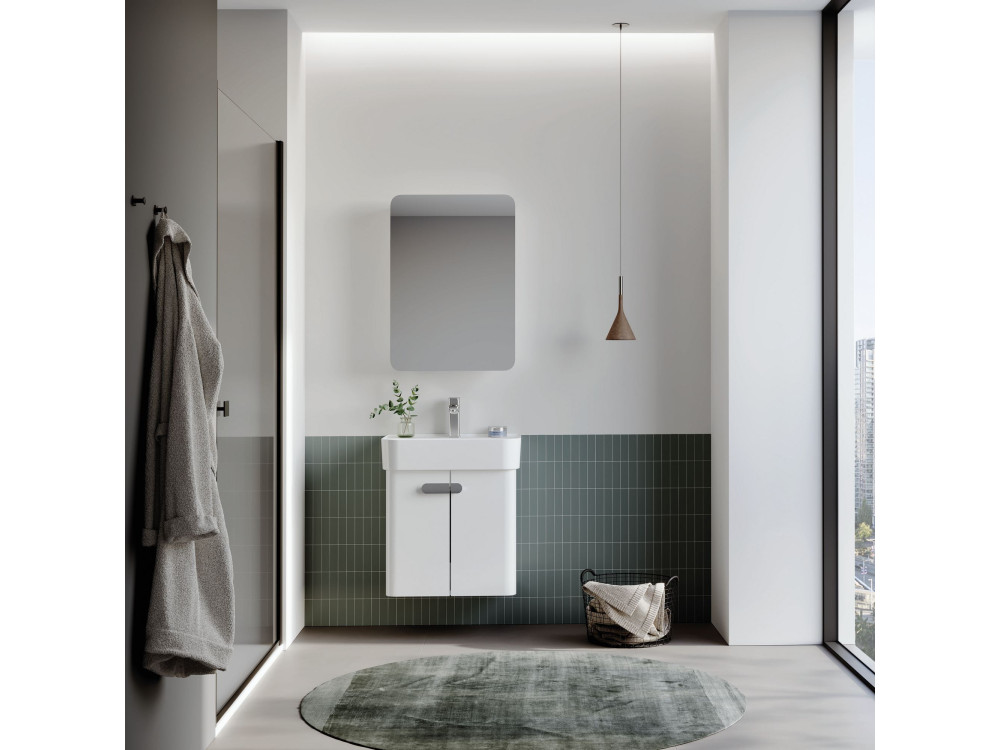 Wastafelmeubel "Orbit 55" - 55 x 38 x 62 cm - Wit