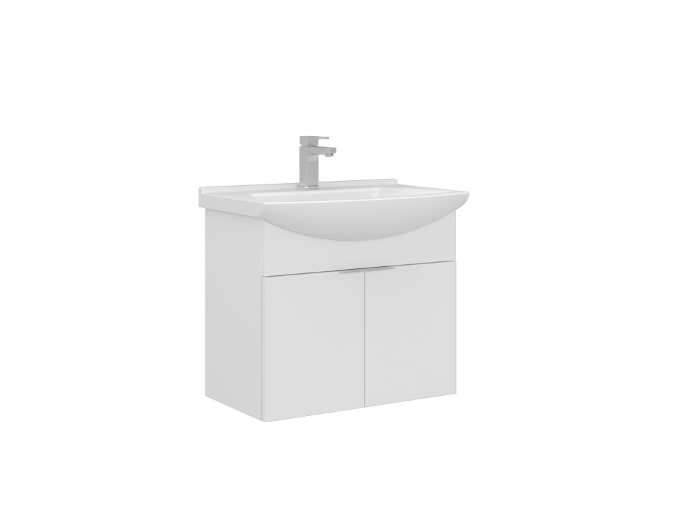 Wastafelmeubel "Purus 65" - 65 x 50 x 58 cm - Wit