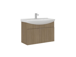 Wastafelmeubel "Purus 80" - 80 x 50 x 58 cm - Sonomo Oak