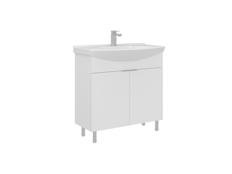 Wastafelmeubel "Purus 80" - 80 x 50 x 83 cm - Wit
