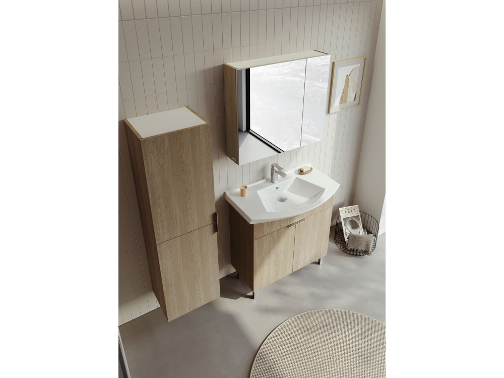 Wastafelmeubel "Purus 80" - 80 x 50 x 83 cm - Sonomo Oak