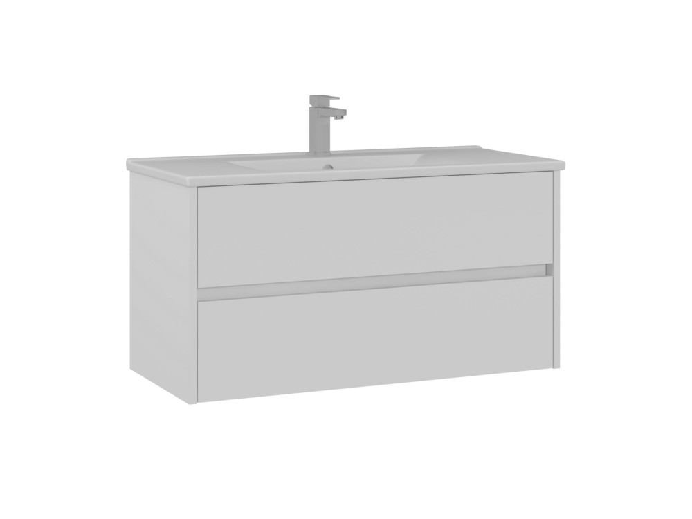 Wastafelmeubel "Side 100 v3" - 100 x 45 x 52 cm - Matwit