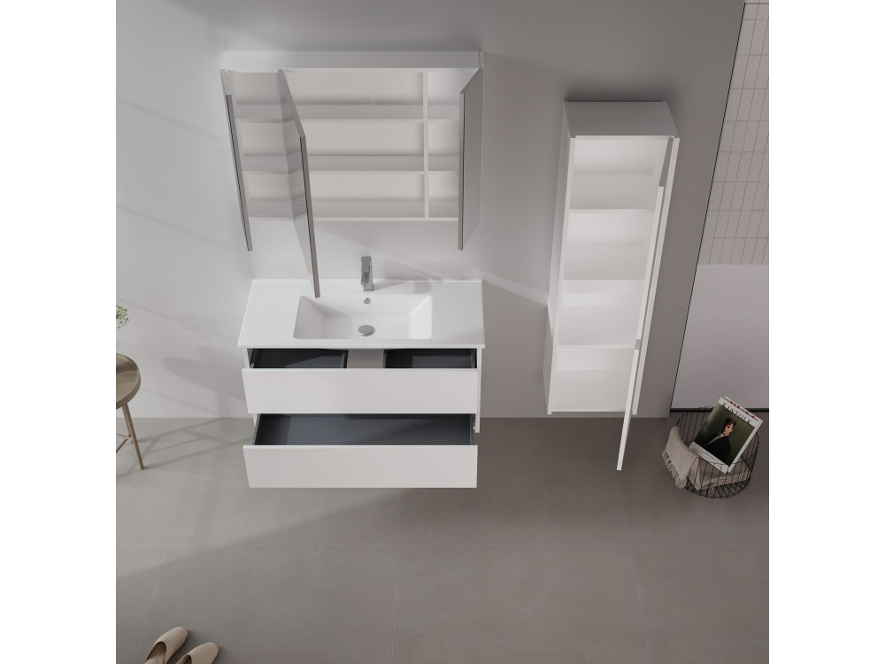 Wastafelmeubel "Side 100 v3" - 100 x 45 x 52 cm - Matwit
