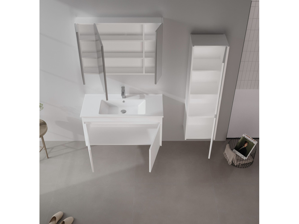 Wastafelmeubel "Side 100 v3" - 100 x 45 x 52 cm - Matwit