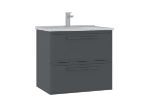 Wastafelmeubel "Nuvola 65 v2" - 65 x 50 x 62 cm - Antraciet